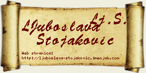 LJuboslava Stojaković vizit kartica